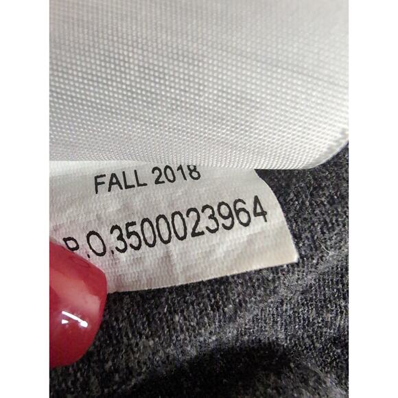 Men's Carhartt original fit outdoor gray LG long sleeve orange logo shirt - Picture 8 of 8